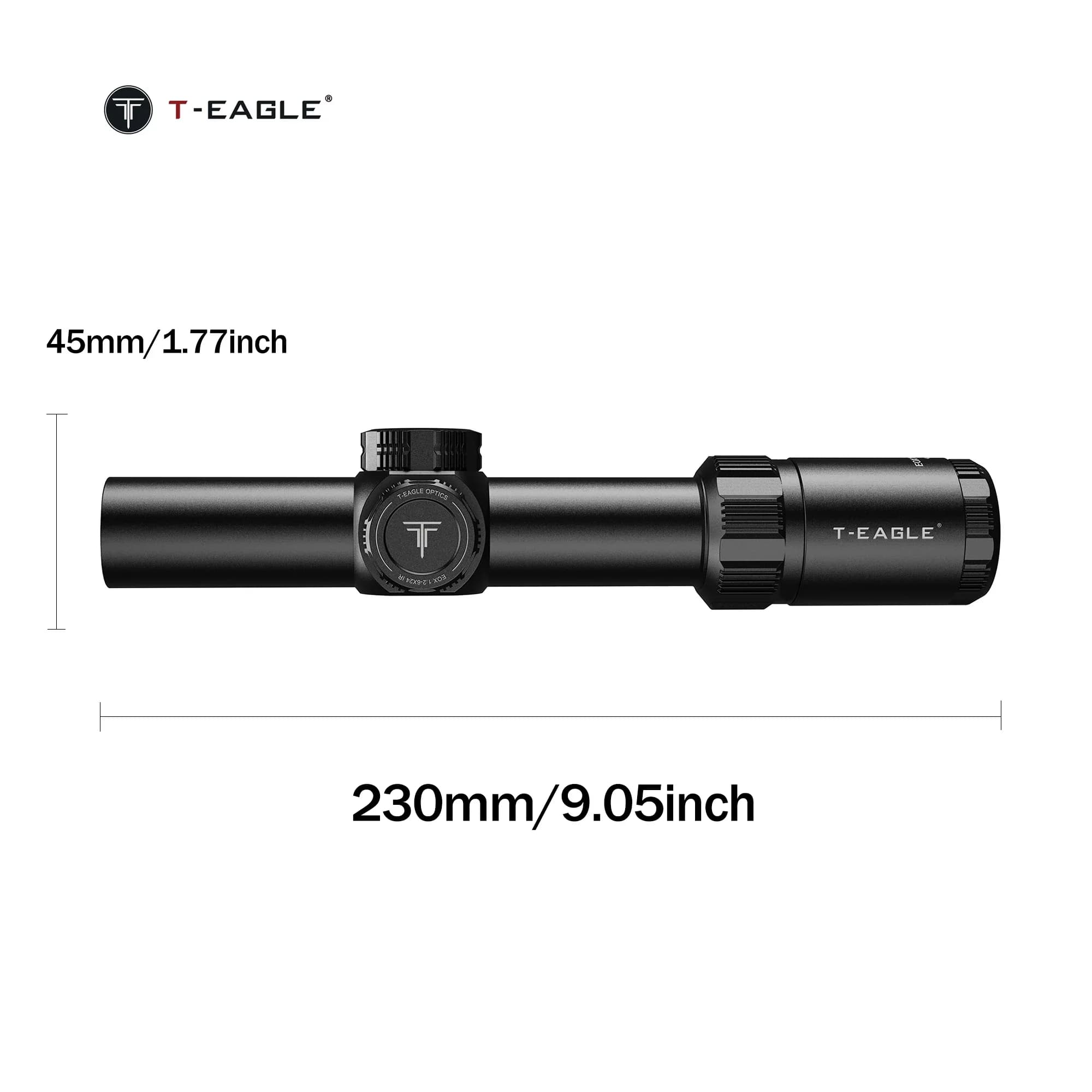 Tactical EOX1.2-6 X24 IR Optical Rifle Scope Red/Green Illuminated Adjustable Shooting Riflescope Hunting Telescopic Sight - Image 4