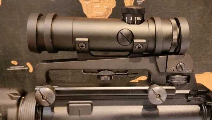 Tactical Hunting HD 4X20 Rifle Scope Sight With BDC Turret Mil-Dot Reticle Classic Retro Style - Image 3