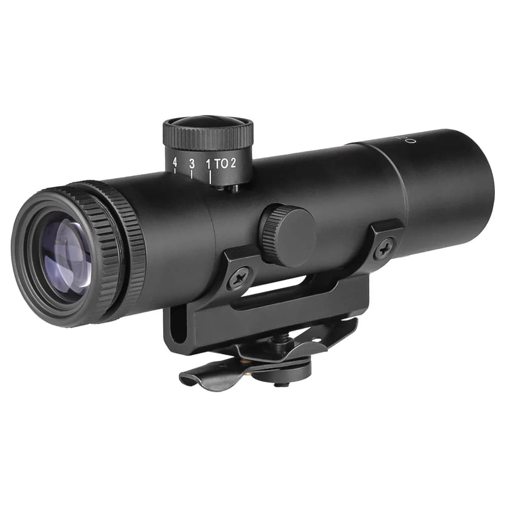 Tactical Hunting HD 4X20 Rifle Scope Sight With BDC Turret Mil-Dot Reticle Classic Retro Style - Image 4
