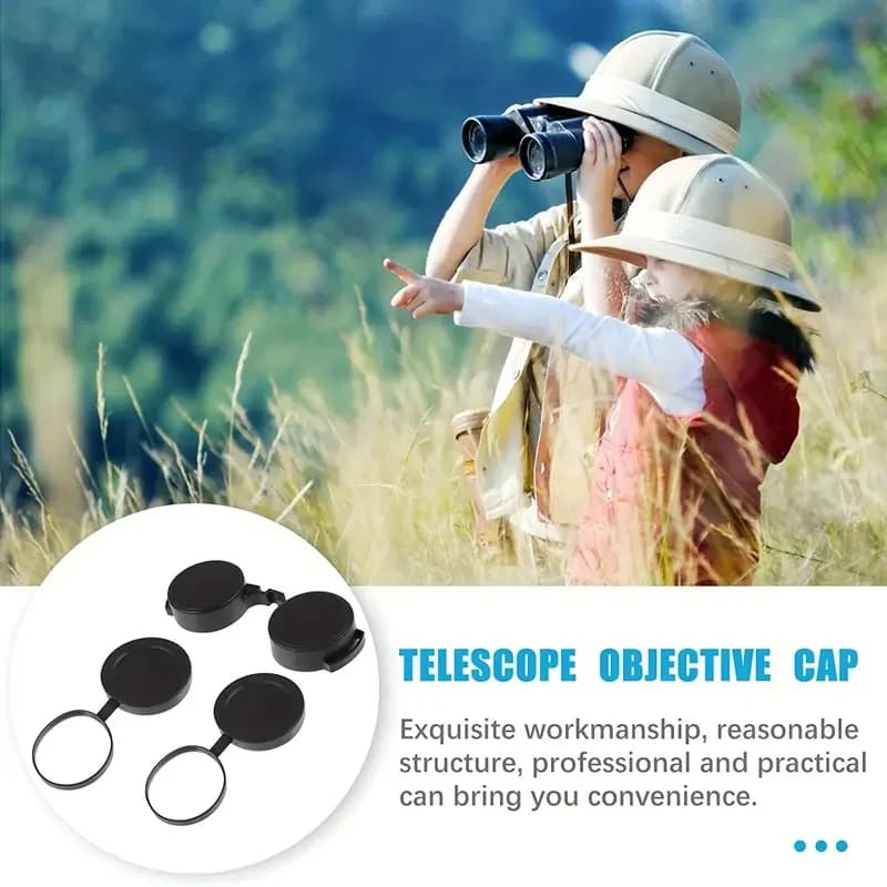 Binoculars Protective Rubber Objective Lens Caps 42mm/50mm Binocular Eyepiece Lens Cover Telescope Cover Lens Protection - Image 6
