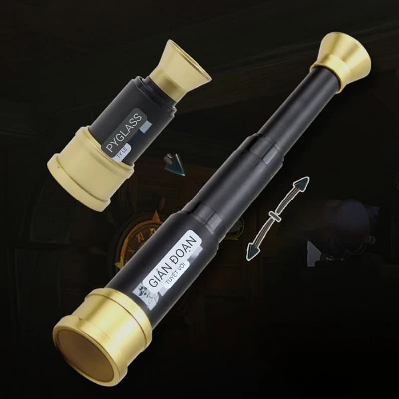 Plastic Pirate Retro Pirate Pocket Monocular Zoomable Portable Captain Toys Monocular Telescope Handheld Telescope Pirate Toy - Image 2