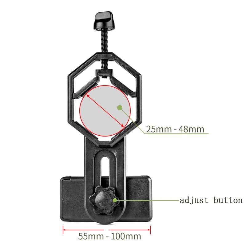 Telescope Phone Adapter Universal Cellphone Bracket Mount for Monocular Binoculars Spotting Scope - Image 6