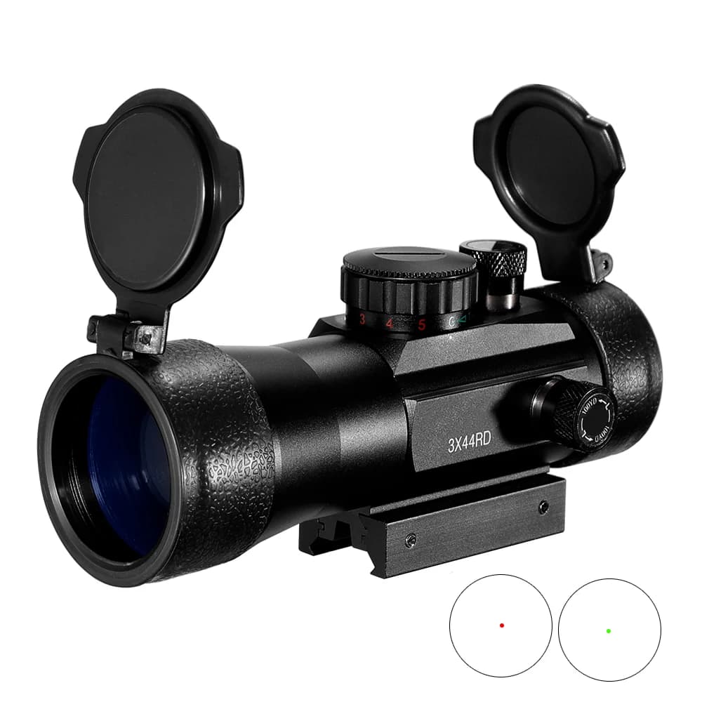 3X44 Green Red Dot Sight Scope 2X40 Red Dot 3X42 Tactical Optics Riflescope Fit 11/20mm Rail 1X40 Sight for Hunting - Image 1