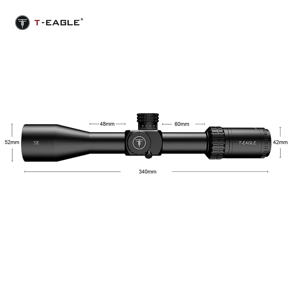 T-Eagle SK 3-15x44 FFP IR Hunting Rifle Scope Optical Tactical Riflescopes PCP Airgun Airsoft Sight Glass Etched Reticle - Image 5