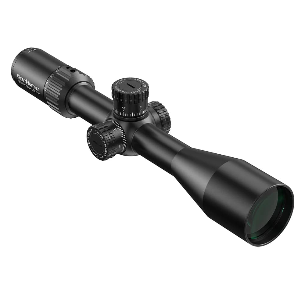 WestHunter HD GEN2 6-24X50 FFP Riflescope 1/10 MIL First Focal Plane Etched Glass Reticle Zero Reset/Zero Stop Optical Sight - Image 4