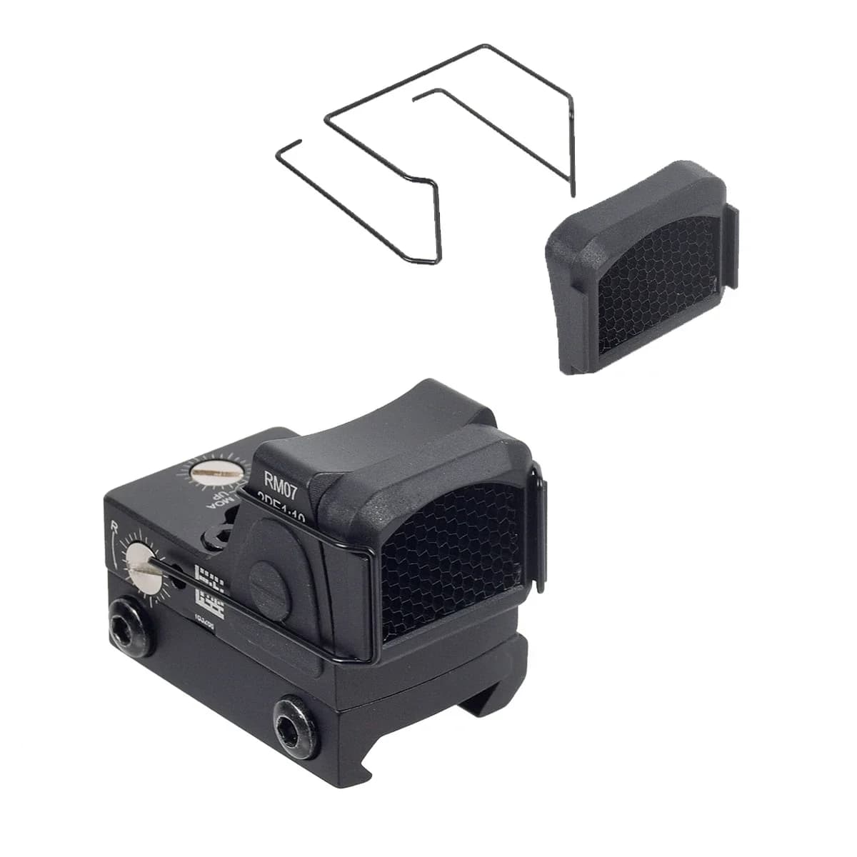 Airsoft RM Red Dot Reflex Sight Killflash Protector Cover Holographic Scope Hunting EH 558 Reflex Optical Scope Lens/Mesh Cap - Image 4