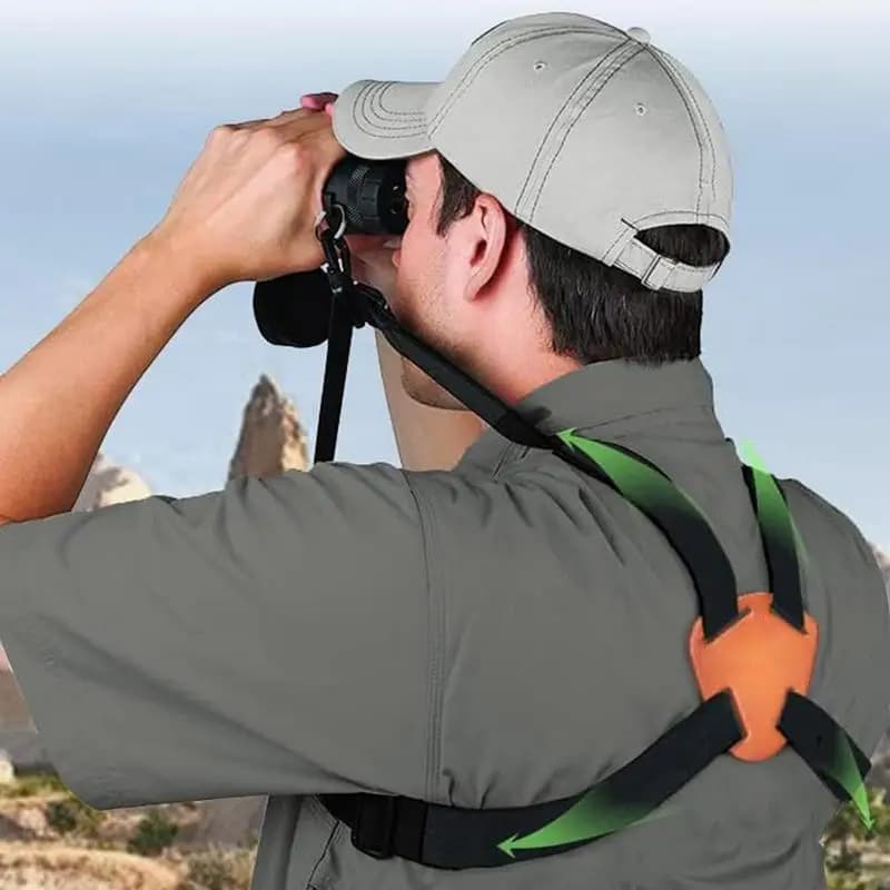 Universal Binoculars X-Shaped Harness Strap Shoulder Straps Dua l Camera Harness Adjustable Shoulder Straps Camera Chest Strap - Image 3