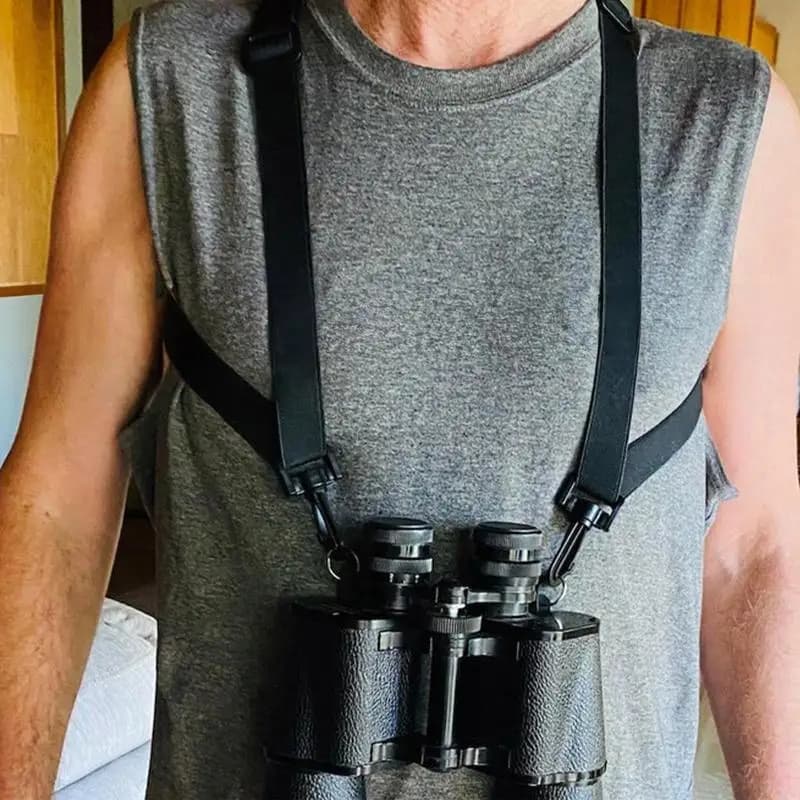 Universal Binoculars X-Shaped Harness Strap Shoulder Straps Dua l Camera Harness Adjustable Shoulder Straps Camera Chest Strap - Image 4