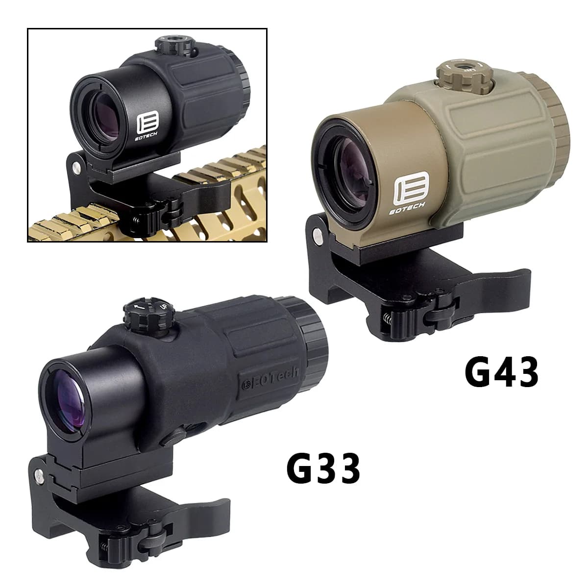 Eotech G33 G43 G45 3X Magnifier Scope 551 552 553 558 Red Dot Sight Riser Scope Unity Shockproof Weather Proof - Image 5