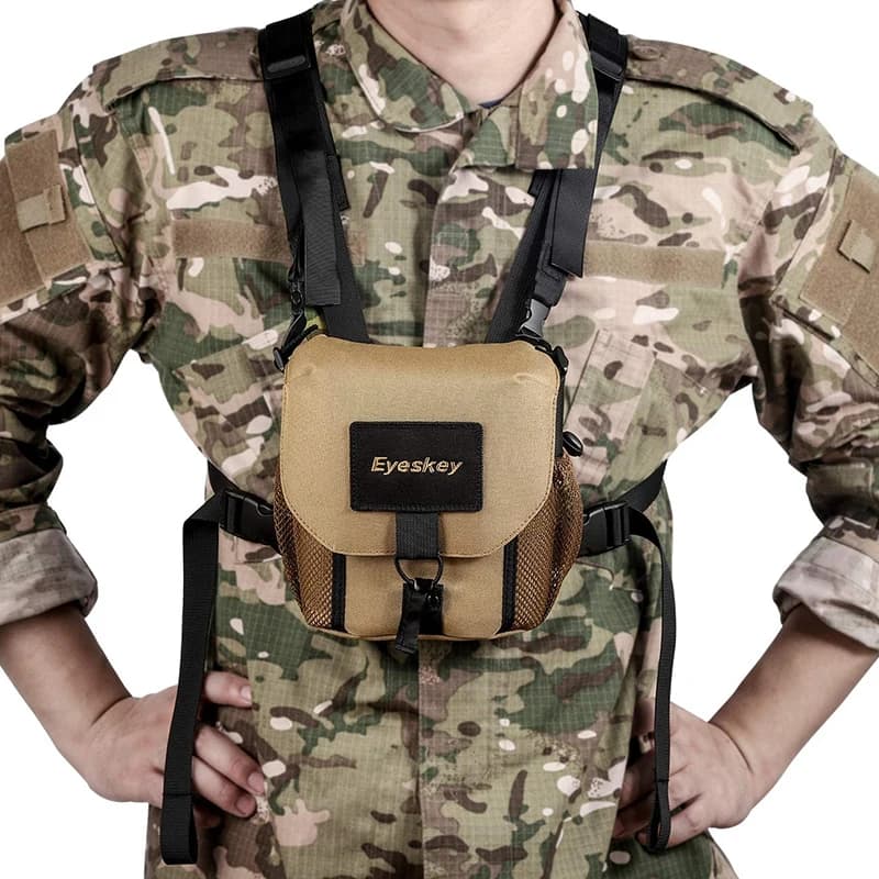 Eyeskey Universal Binocular Bag/Case with Harness Durable Portable Binoculars Camera Chest Pack Bag for Hiking Hunting - Image 2
