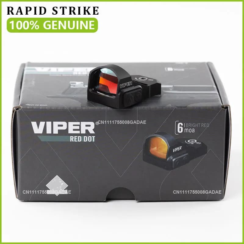 【GENUINE】VIPER VRD-6 Red Dot Sight 6 MOA Compact Pistol Handgun Rifle Reflex Optic Sightscope Shockproof Picatinny Rail Mount - Image 1