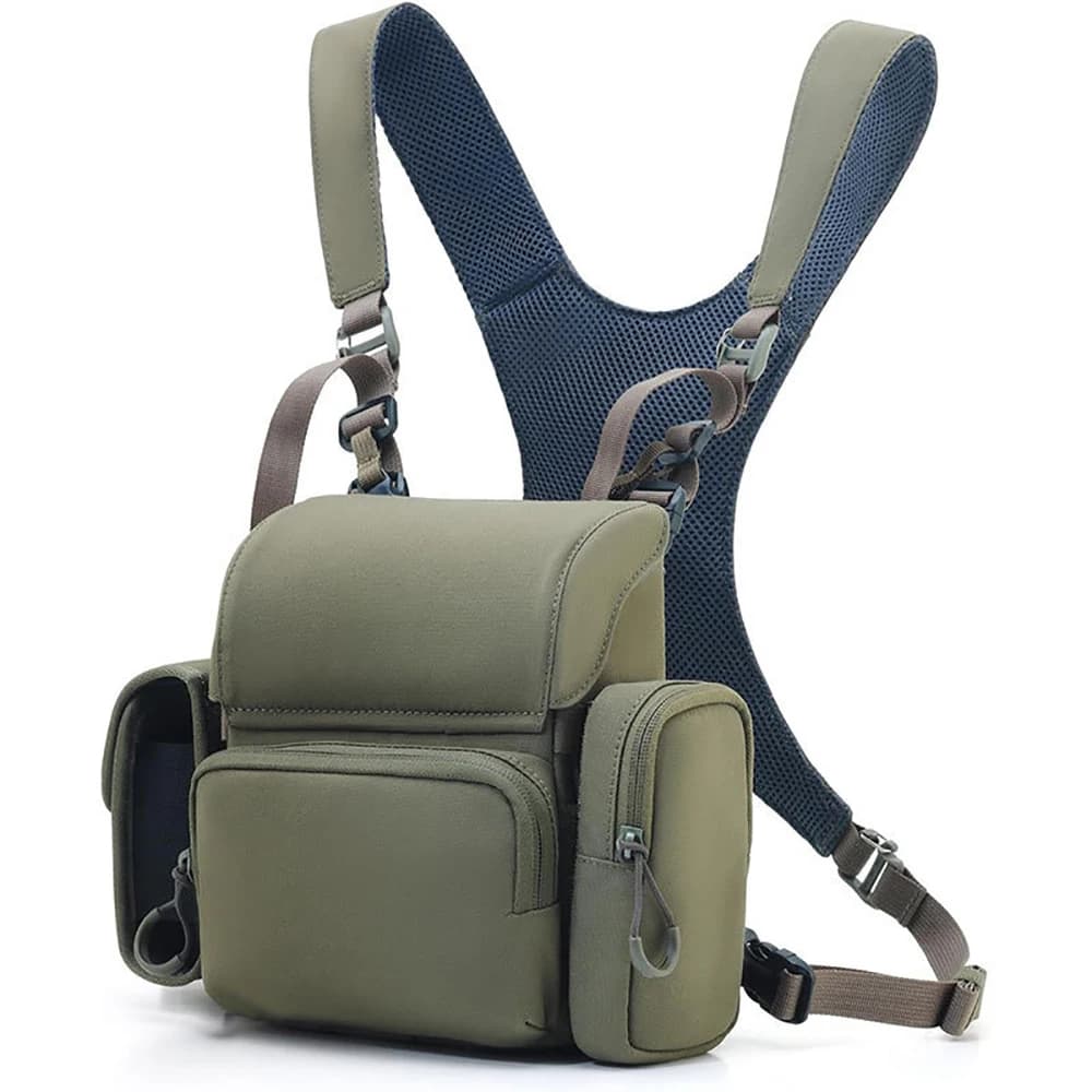 Outdoor Sports Binoculars Bag Chest Bag Hiking Climbing Telescope Storage Bag Foldable Multi-Pocket Portable Backpacks - Image 1