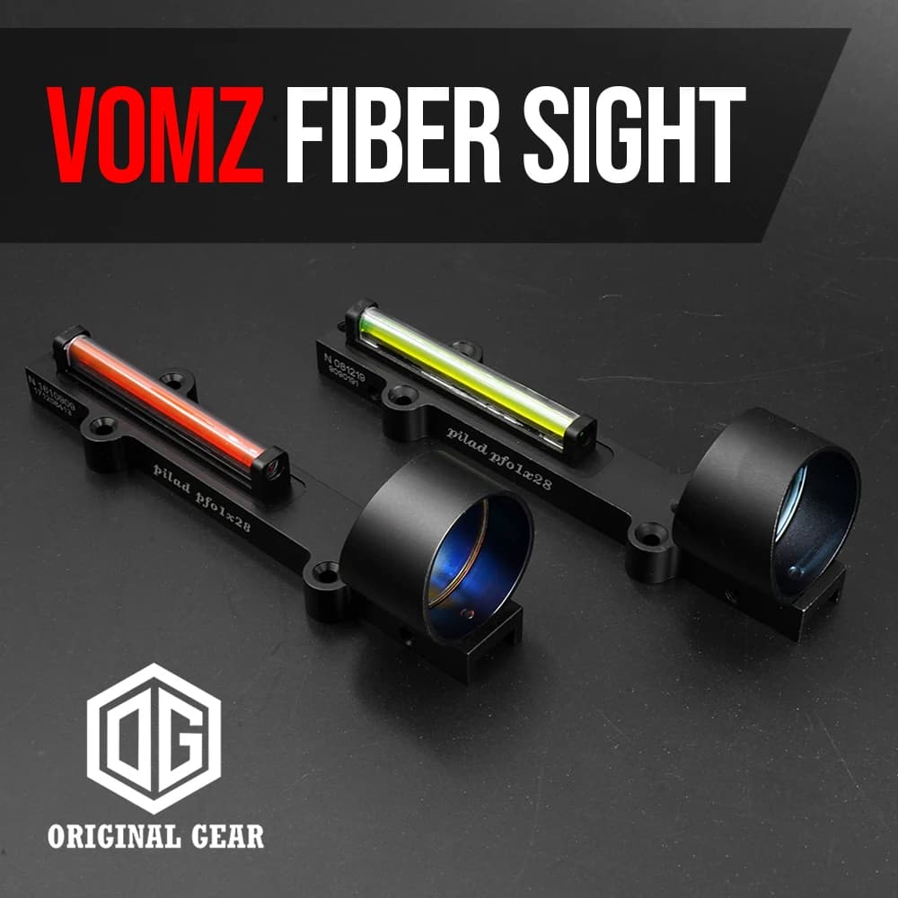 VOMZ 1x28 Red Green Fiber Optic Sight Red Dot Collimator Sight 11mm Rail For Shutgun Hunting Scope - Image 1