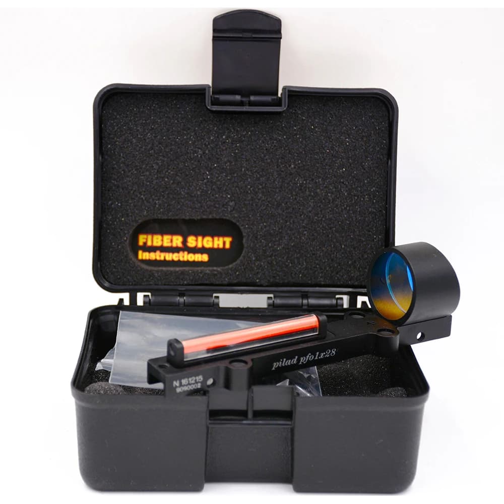 VOMZ 1x28 Red Green Fiber Optic Sight Red Dot Collimator Sight 11mm Rail For Shutgun Hunting Scope - Image 6