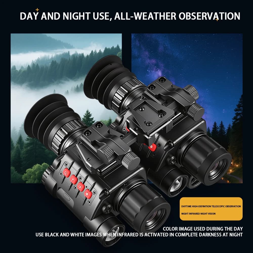 ZIYOUHU NVG-08A Head-mounted Binocular Infrared Digital Night Vision Scope with Distance Measurement and Aiming, Handheld - Image 2