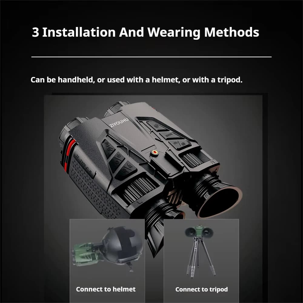 NVC800 4K UHD Infrared Head-Mounted Digital Telescope Camera WiFi Night Vision 16X Zoom Binoculars for Hunting And Camping - Image 5