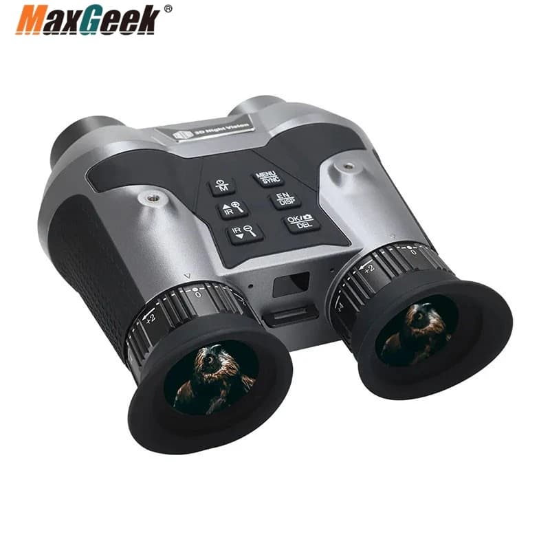 VRNV303 Naked Eye 3D VR Head-mounted Binocular Night Vision Device F1.3 6X Digital Zoom Binocular Support Manual Focusing - Image 1