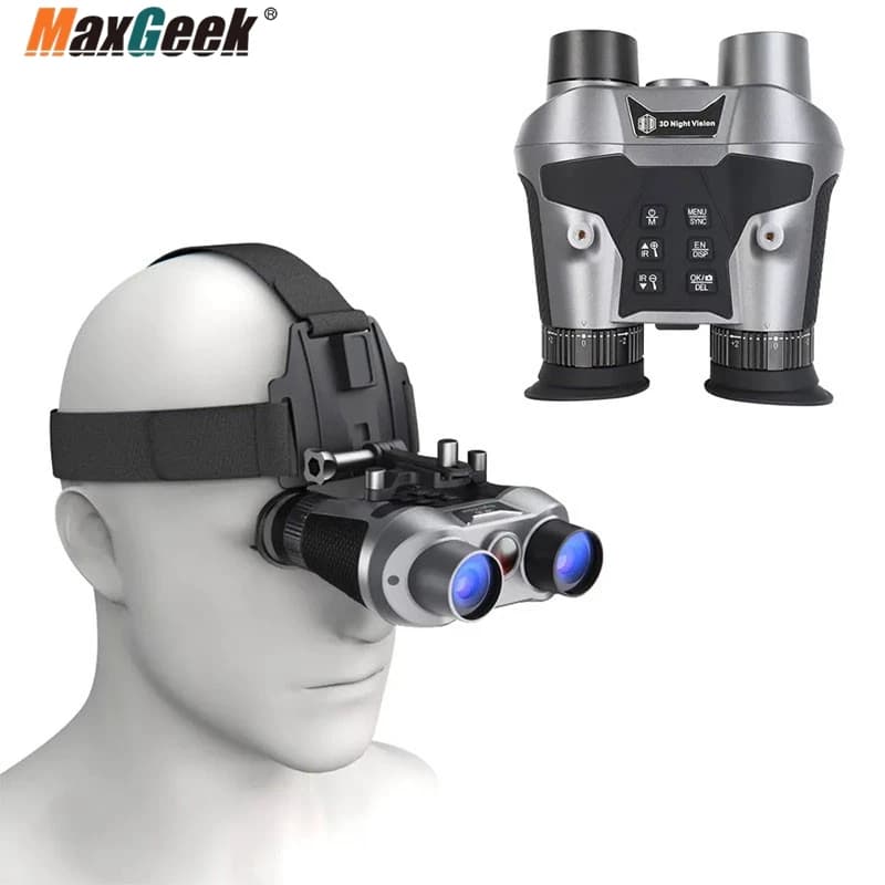 VRNV303 Naked Eye 3D VR Head-mounted Binocular Night Vision Device F1.3 6X Digital Zoom Binocular Support Manual Focusing - Image 4