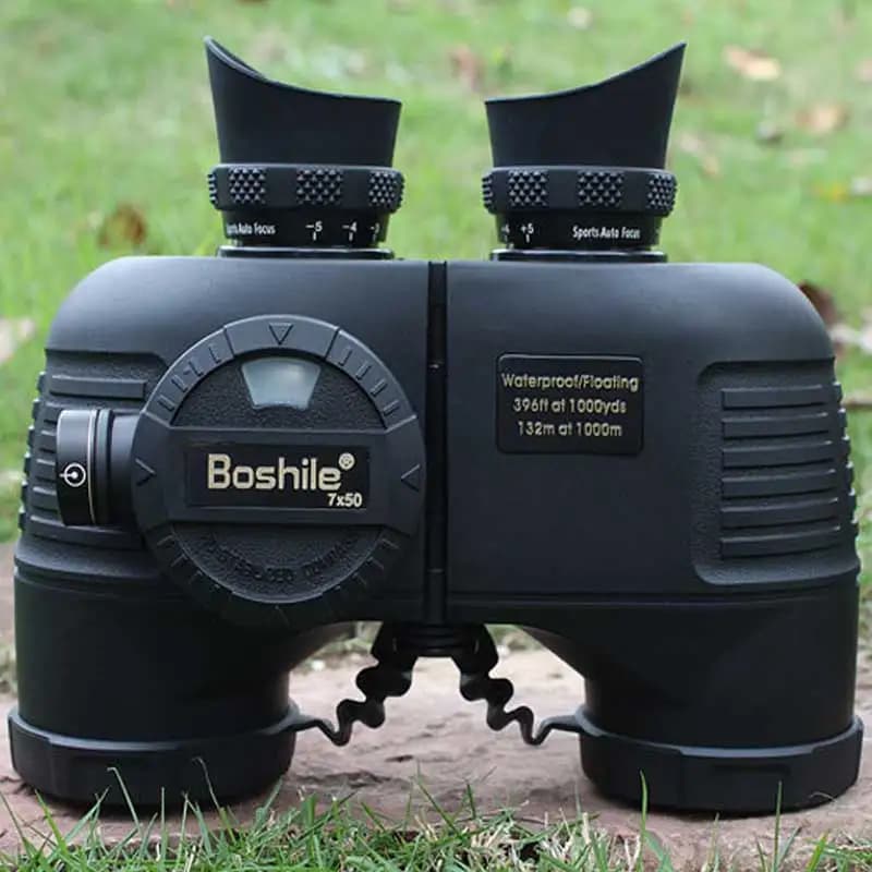 Profissional Telescope Boshile 7x50 Compass Binoculars Waterproof Floating HD Bak4 Powerful Nitrogen NavigatioHiking Hunting - Image 1