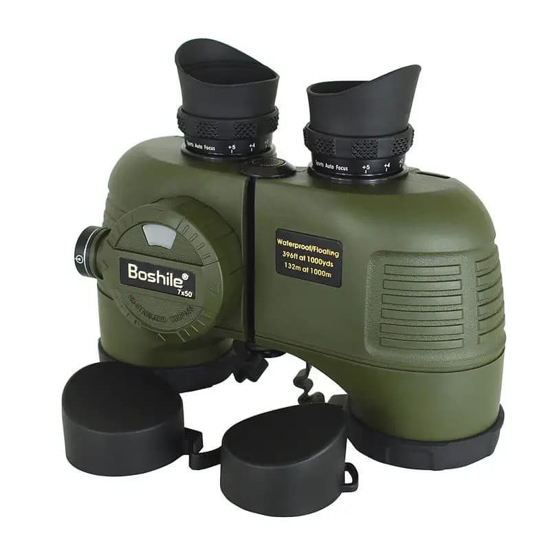 Boshile 7x50 Marine Binoculars Waterproof Telescope With Rangefinder Compass BAK4 Prism FMC Lens For Navigation Sailing Hunting - Image 5