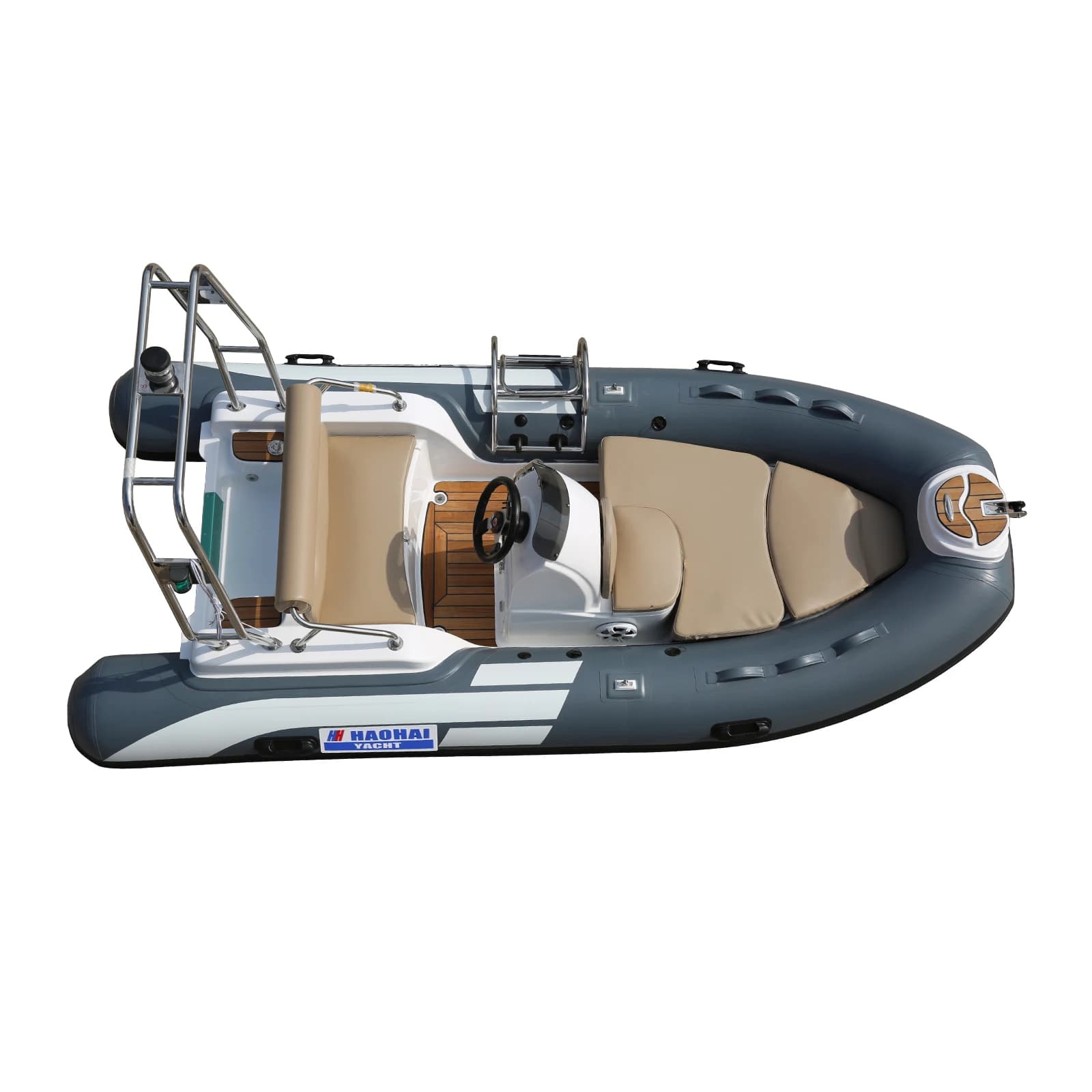 Haohai Rowing Yacht Boats Fishing Rib Aluminum Kayak Speed Vessel Luxury Fiberglass Displayracks Pontoon Raft Jet Boat for Sale - Image 2