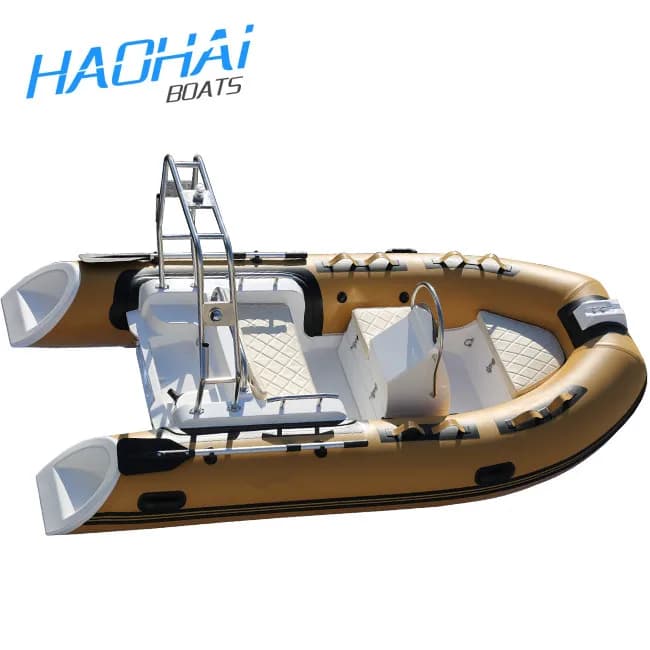 New Model 3.6m Luxury Aluminum Rib Boat Chinese-Made Speed Racing Vessel PVC Inflatable Inflatable RIB Boat for Fishing - Image 3