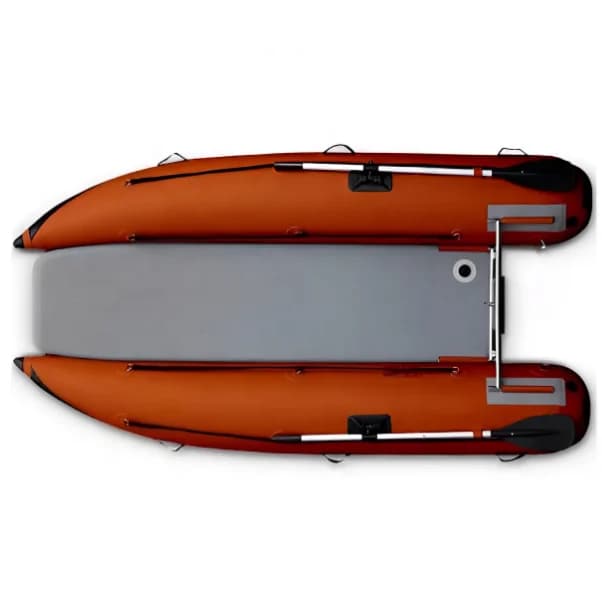 Direct sales 330 cm 4 person inflatable catamaran fishing boat high speed catamaran canopy sailing boat variant
