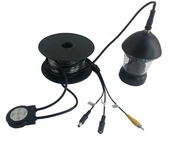 360 Degree Underwater Rotating Fishing Cmra 20M Cable HD IP68 with 12PCS LED Lights - Image 1