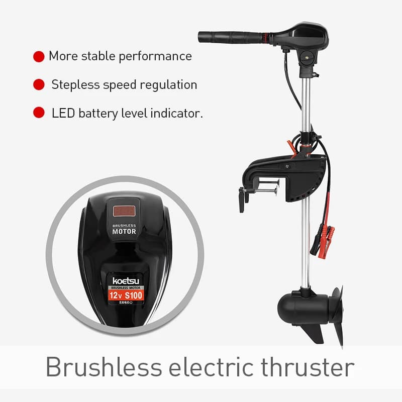 Professional Brushless DC12V Electric Outboard Motor Stepless Speed Control Inflatable Kayak Fishing Boat Engine Sea 8km/h - Image 4