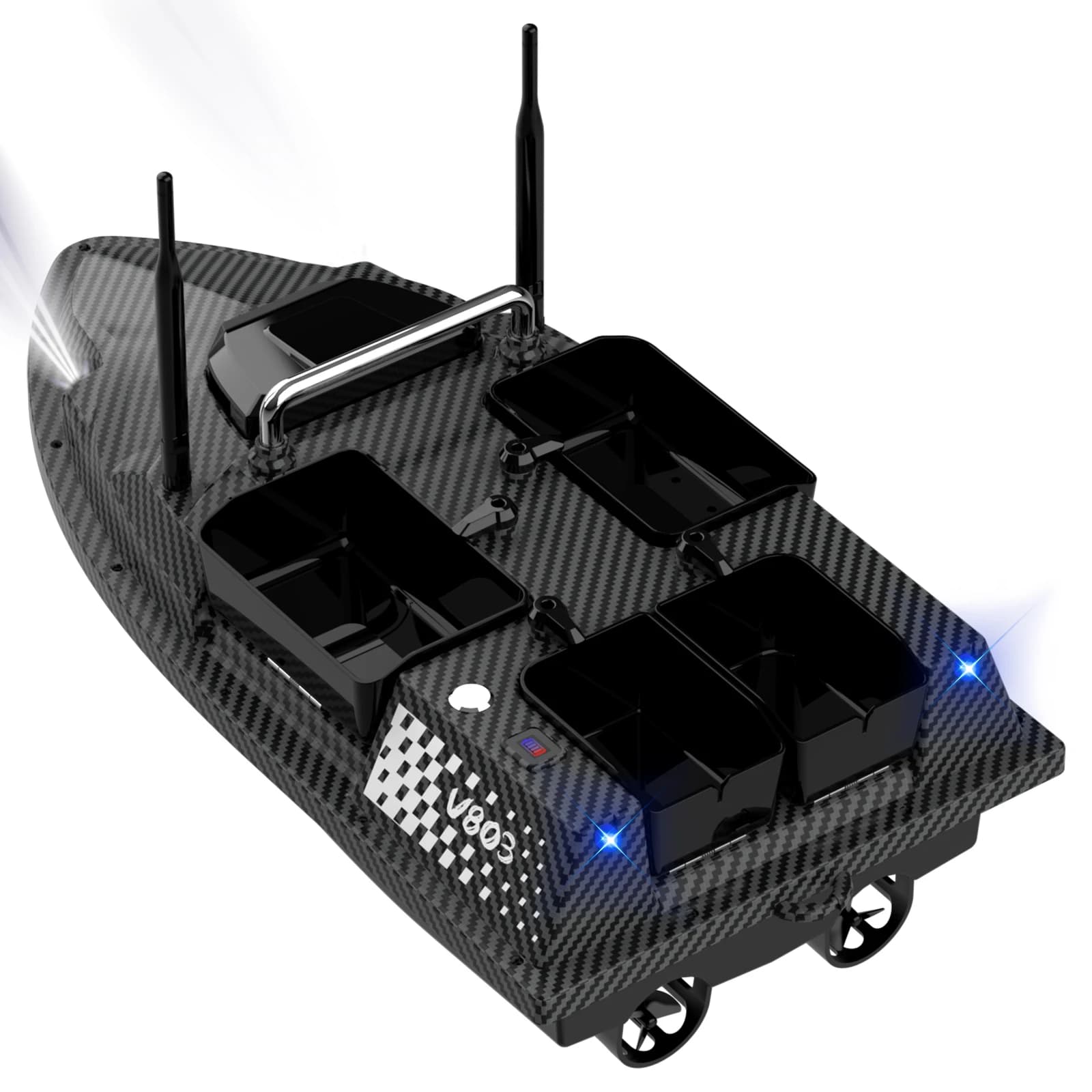 New V803 Pro 500m Built-in Sonar Fish Finder GPS 3KG Loading Capacity Remote Control Carp Fishing Bait Boat - Image 3