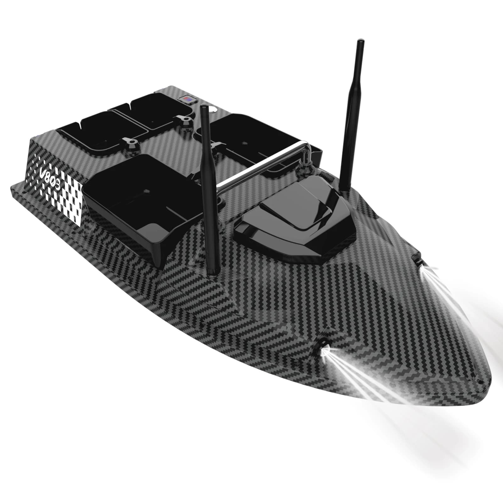 New V803 Pro 500m Built-in Sonar Fish Finder GPS 3KG Loading Capacity Remote Control Carp Fishing Bait Boat - Image 4
