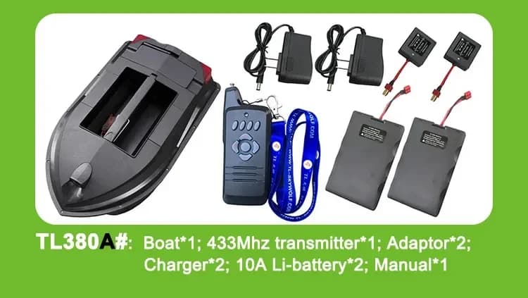High Power D16c Double Motor Double Hoppers GPS Positioning Electric Fishing Bait Boats Outdoor Fish Finder - Image 2