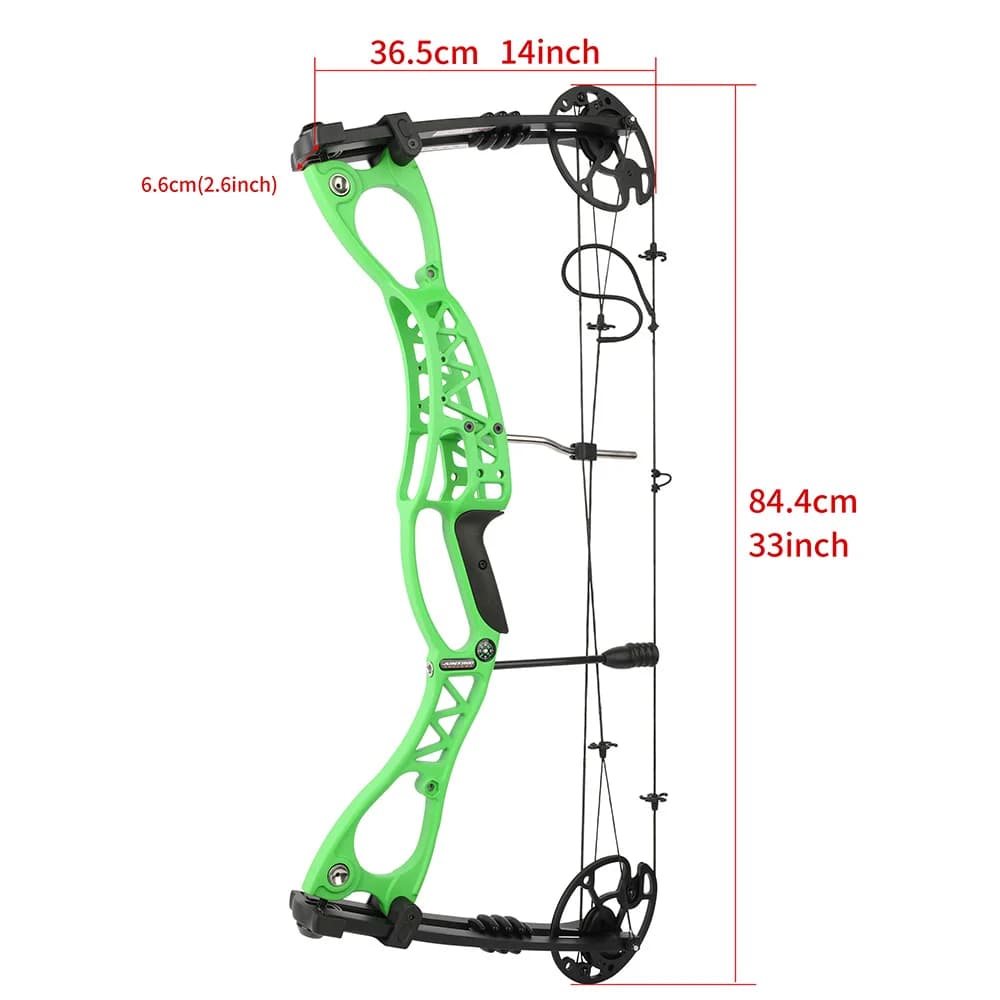M126 Archery Compound Bow 0-70lbs Adjustable Arrow Speed 320fps Let-off 80% Axle-axle 30inch Right Hand for Shooting Accessories - Image 6