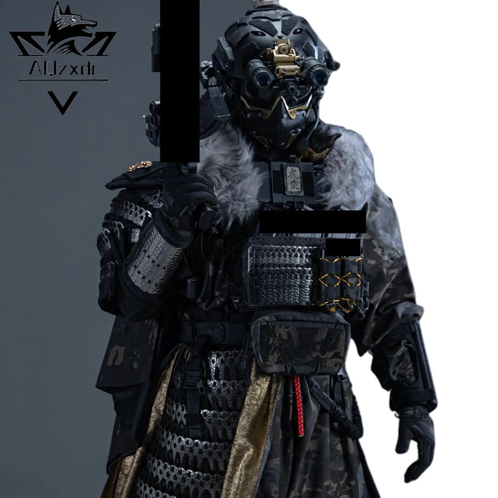 Tactical Dragon Scale Armor Complete Set Medieval Warrior Knight Protection Set with Helmet vest cape for CS Cosplay Combat Game - Image 1