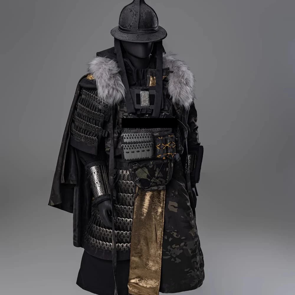 Tactical Dragon Scale Armor Complete Set Medieval Warrior Knight Protection Set with Helmet vest cape for CS Cosplay Combat Game - Image 3