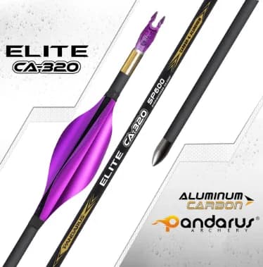 12pcs Pandarus Elite X10 CA320 Arrow Shaft ID3.2mm Barrled Design Arrow Tube Carbon Coated Aluminum arrow Archery Hunting - Image 1