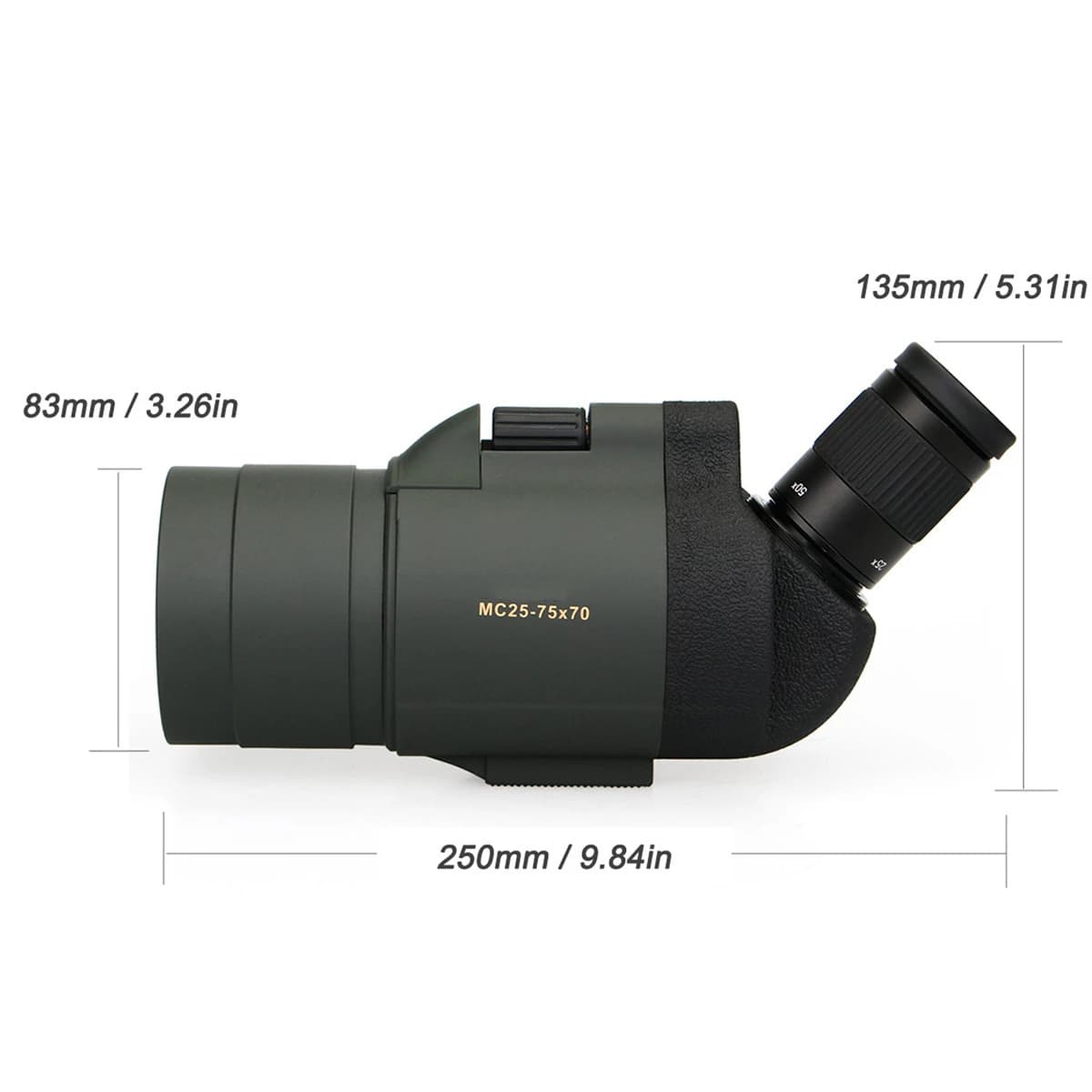 High Quality BAK4 Prism 20-60x60 20-60x65 25-75x70 Spotting Scope for Hunting With Tripod - Image 3