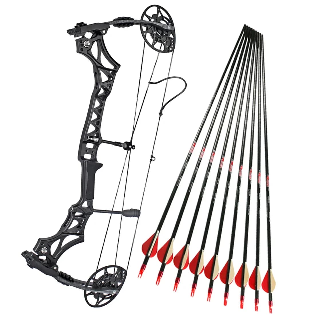Compound Bow for Archery Hunting Shooting, 30 "Handle Speed, 340 Feet/s, M128, 30-70Lbs, Brace Height 7.1 Inches - Image 2