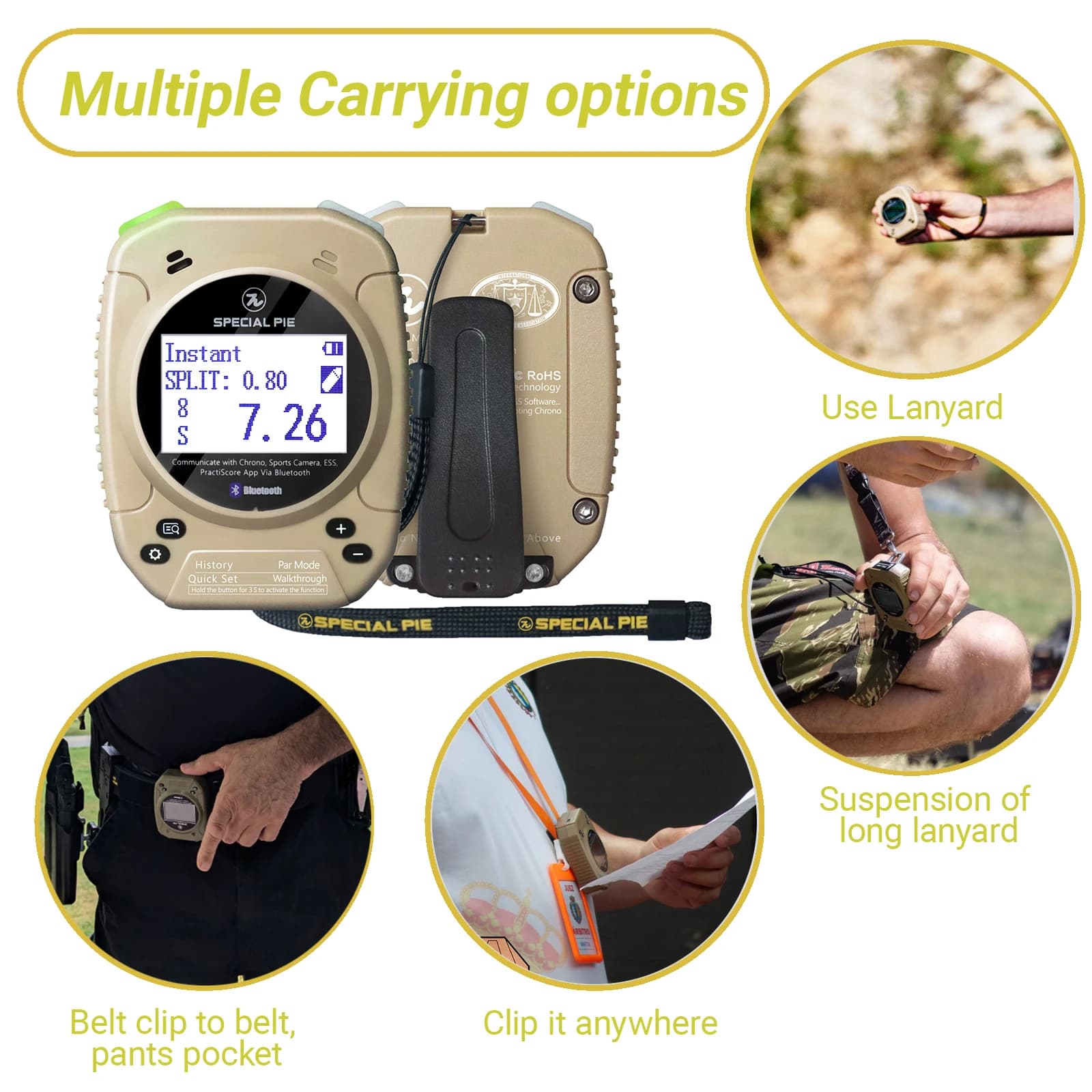 M1A2+W Shot Timer - USPSA Timer for Shooting Practice Perfect for Pistols Rifle Shotgun in, IPSC,IDPA,3 Gun, Steel Challenge - Image 5