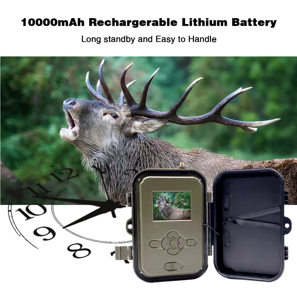 4K Live Stream Trail Camera 4G 30MP APP Clould Service Hunting Cameras 8000Mah Li-Battery Night Vision Photo Traps HC940PROLI - Image 3