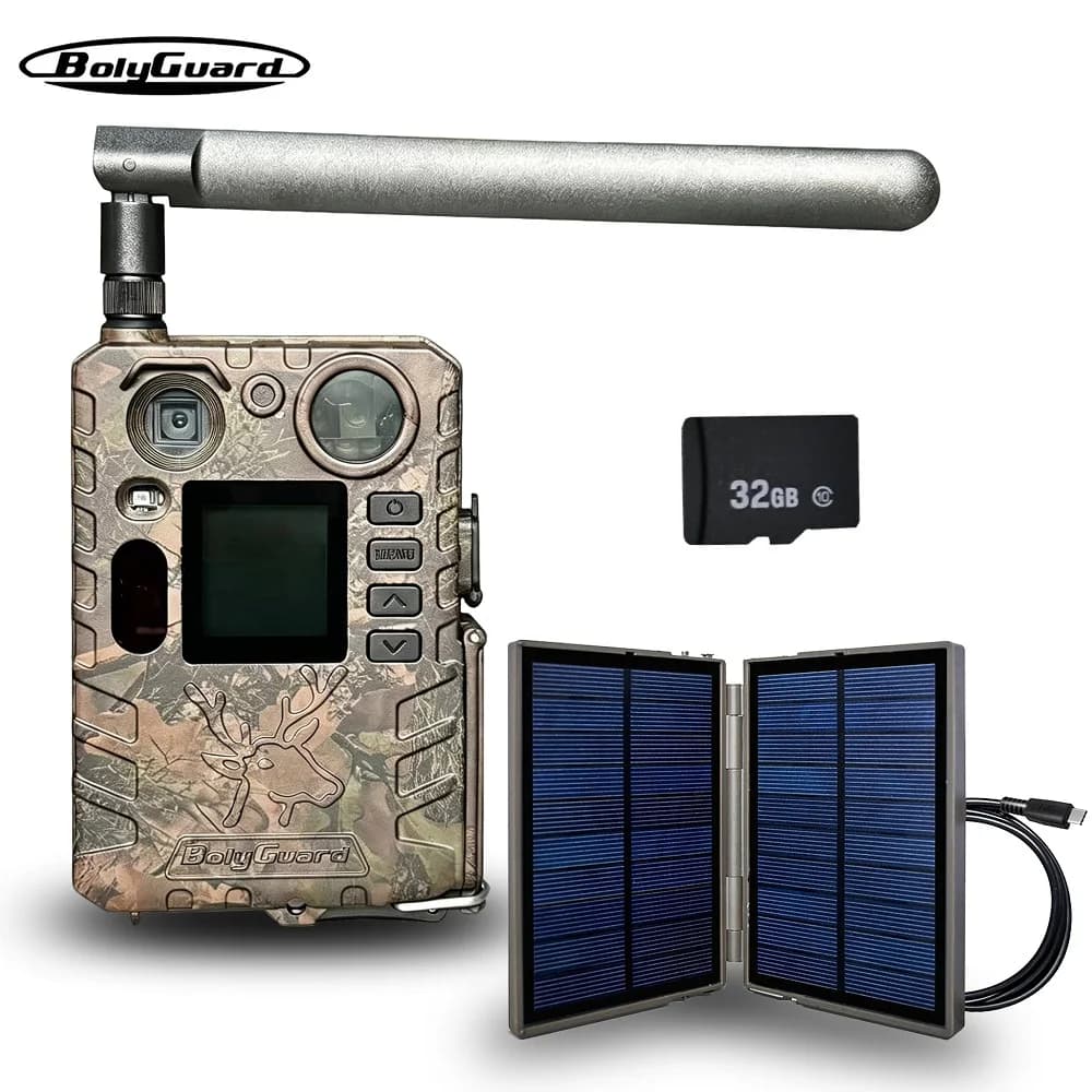 BolyGuard BG410-MS Trail Camera 4G LTE Wireless 4K FHD 37MP 940nm Invisible IR Night Vision Cellular Trap Hunting Camera+32GB TF - Image 1