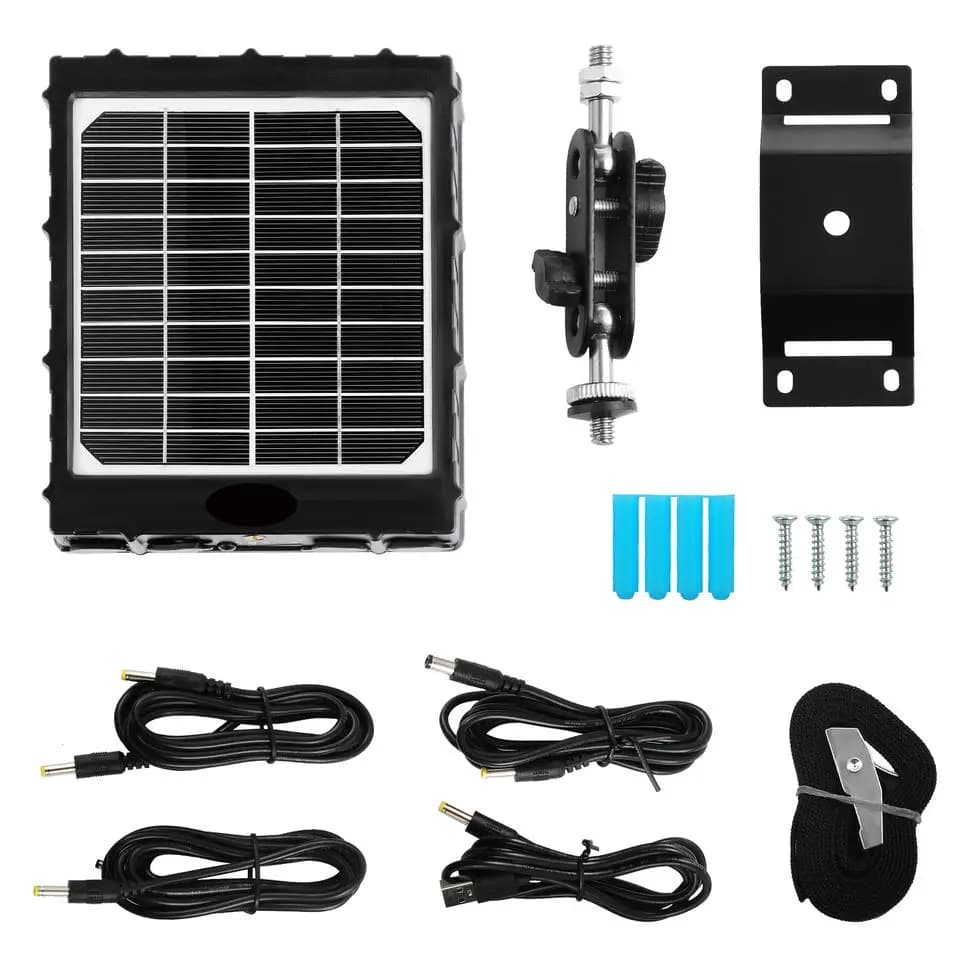 Trail Camera Solar Panel with 3W 8000mAh 5V 12V 9V 6V Output Solar Charger Kits for Security Camera Outdoor Use - Image 6