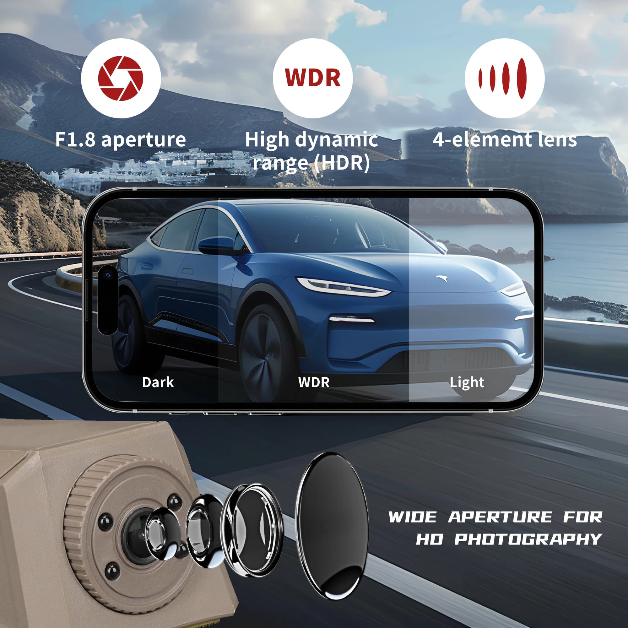 EverwildGear Tactical Helmet Camera Sport Camera with Video & Photo Function with Hook for CS Cosplay Photography Props - Image 4
