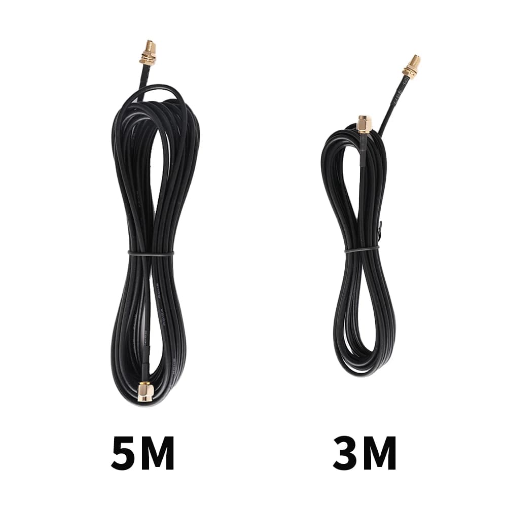 5M 3M Trail Cameras Extension Cable SMA Male Plug Female Jack Straight Right Angle Pigtail Adapter RG174 Coaxial WiFi Antenna - Image 3