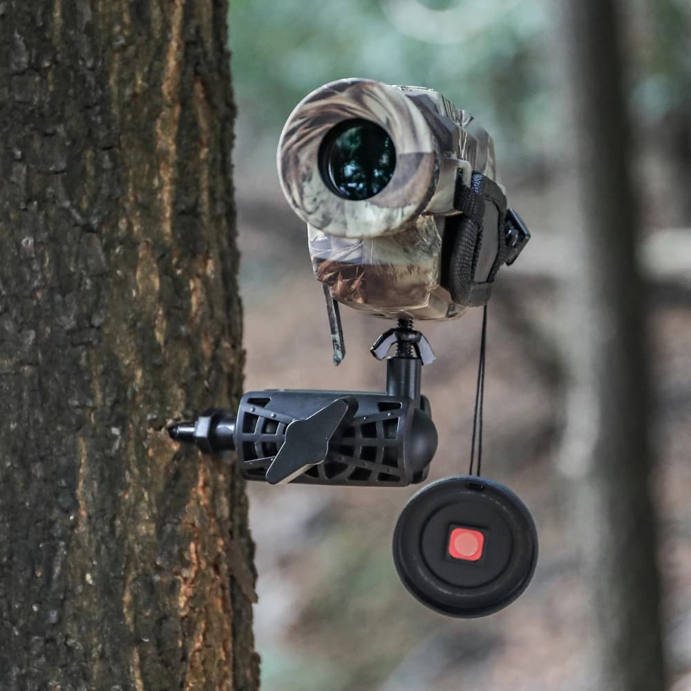 CS07 Hunting Trail Camera Mount Base for CCTV IP Cameras 1/4 inch Fast Tree Mount Bracket Camera Wall Holder Mounting 3/8 Screw - Image 1