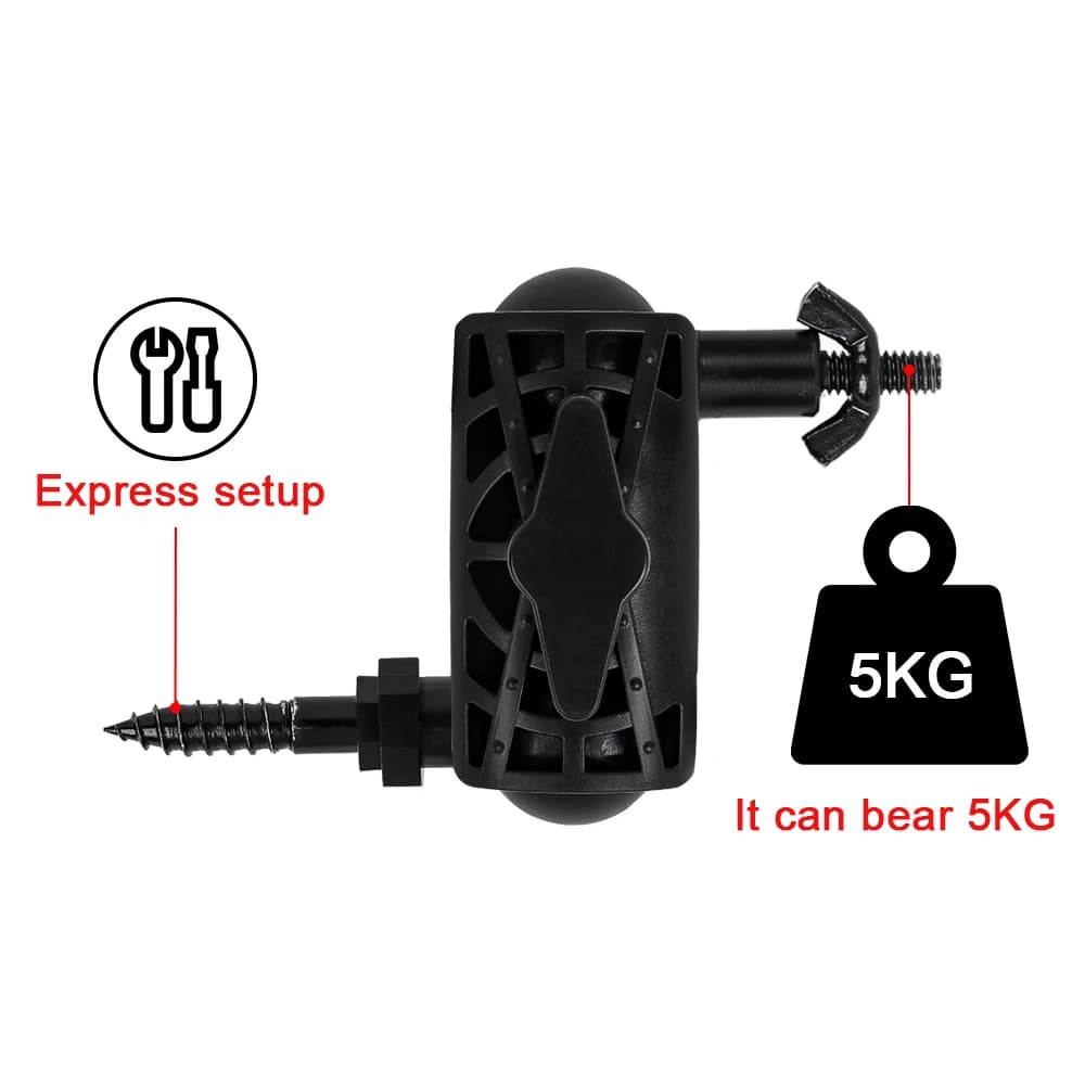 CS07 Hunting Trail Camera Mount Base for CCTV IP Cameras 1/4 inch Fast Tree Mount Bracket Camera Wall Holder Mounting 3/8 Screw - Image 3