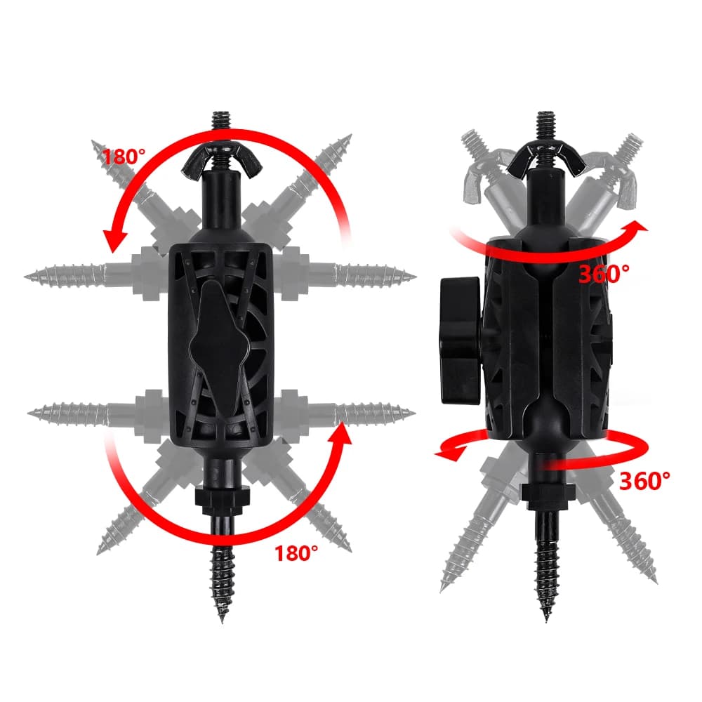 CS07 Hunting Trail Camera Mount Base for CCTV IP Cameras 1/4 inch Fast Tree Mount Bracket Camera Wall Holder Mounting 3/8 Screw - Image 5