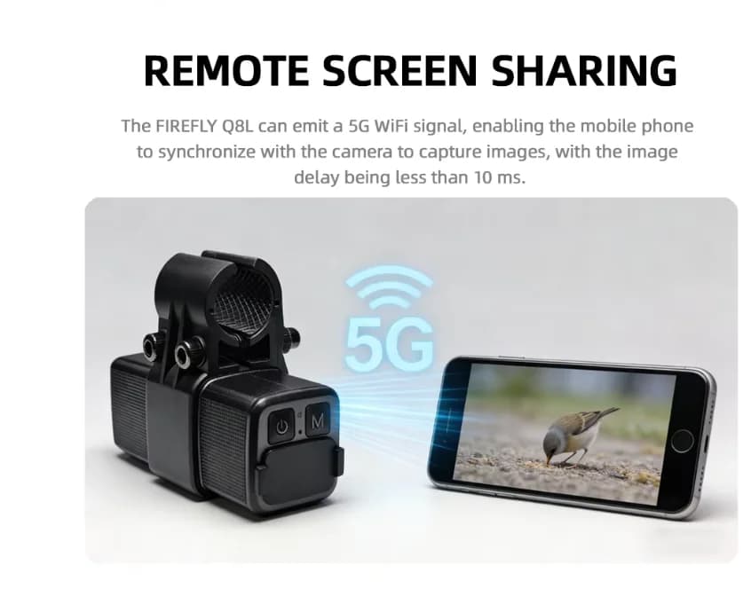 Q8L 4K Recording Motion Camera with Red Dot Crosshair for Pheasant Pigeon Duck Wildfowling Shooting Practice - Image 2