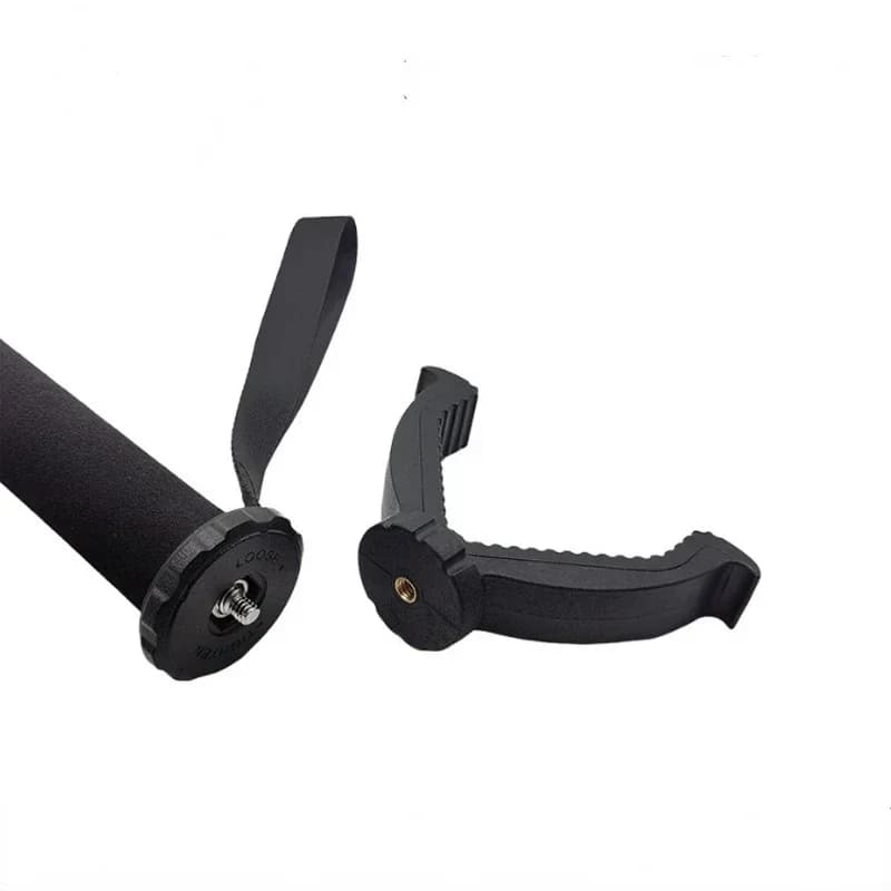 Aluminum Hunting Shooting Accessory V Shaped Rotating Yoke Monopod Telescopic Shooting Stick Hunting Stick with Shoulder Strap - Image 2