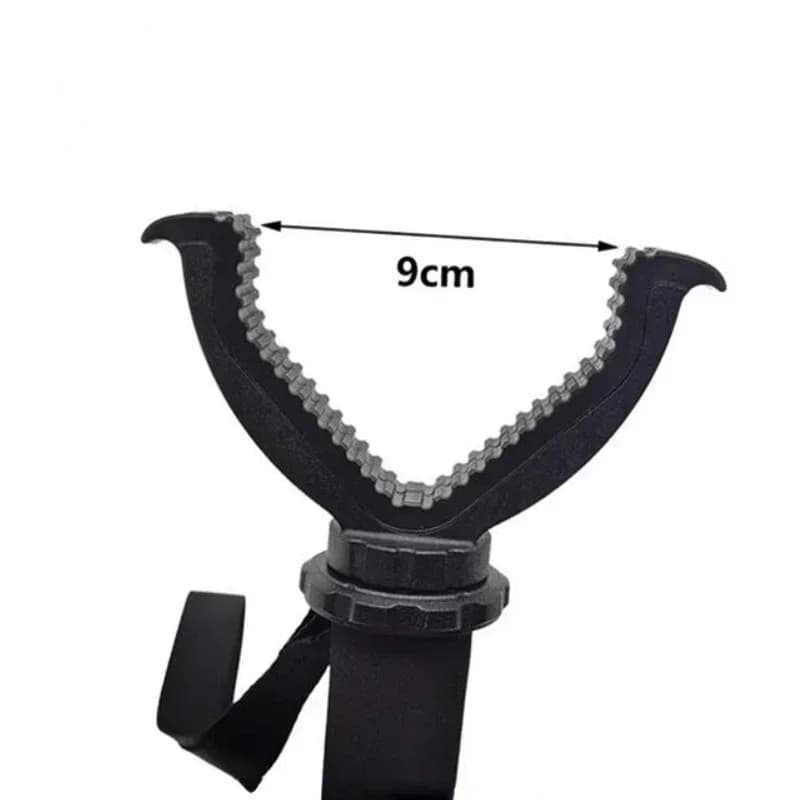 Aluminum Hunting Shooting Accessory V Shaped Rotating Yoke Monopod Telescopic Shooting Stick Hunting Stick with Shoulder Strap - Image 3
